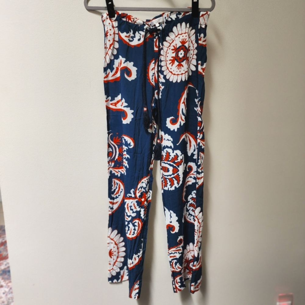 🪸 Haremlique Wideleg Drawstring Silk Reef Pants